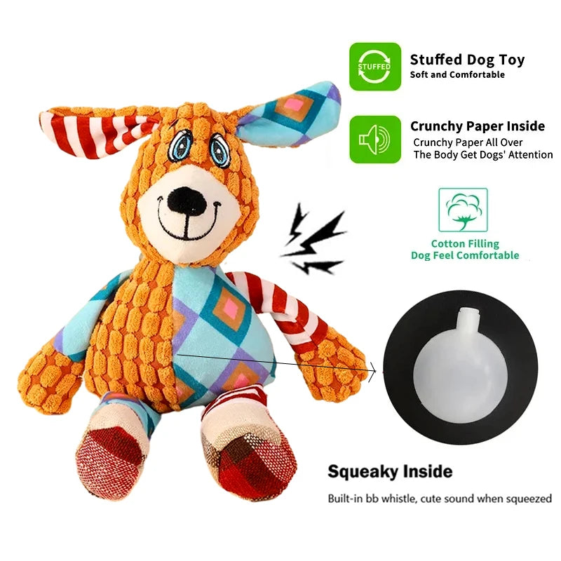 Pet Plush Chew Toy – Dog & Cat